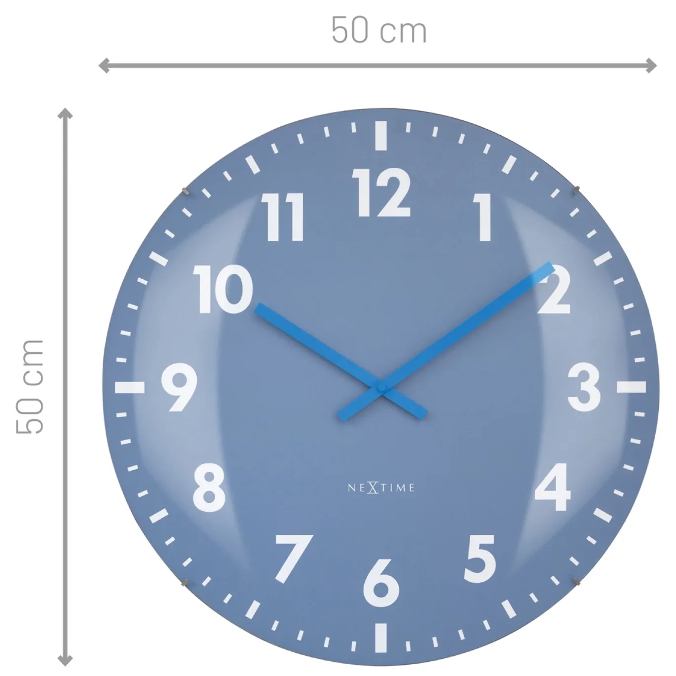 NeXtime Wandklok Duomo Blauw Ø50cm