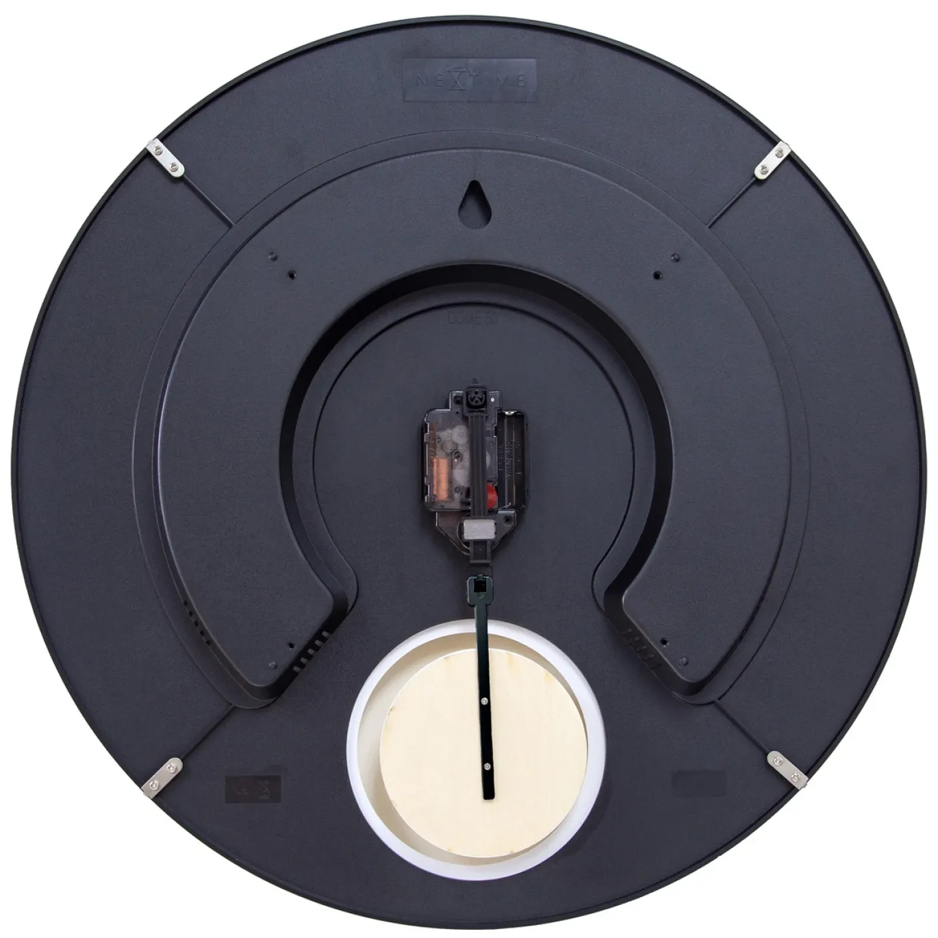 NeXtime Wandklok Duomo Pendulum Geel Ø50cm