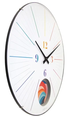 NeXtime Wandklok Duomo Pendulum Regenboog Ø50cm