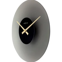 NeXtime Wandklok Float Mat Grijs Glas Ø40cm