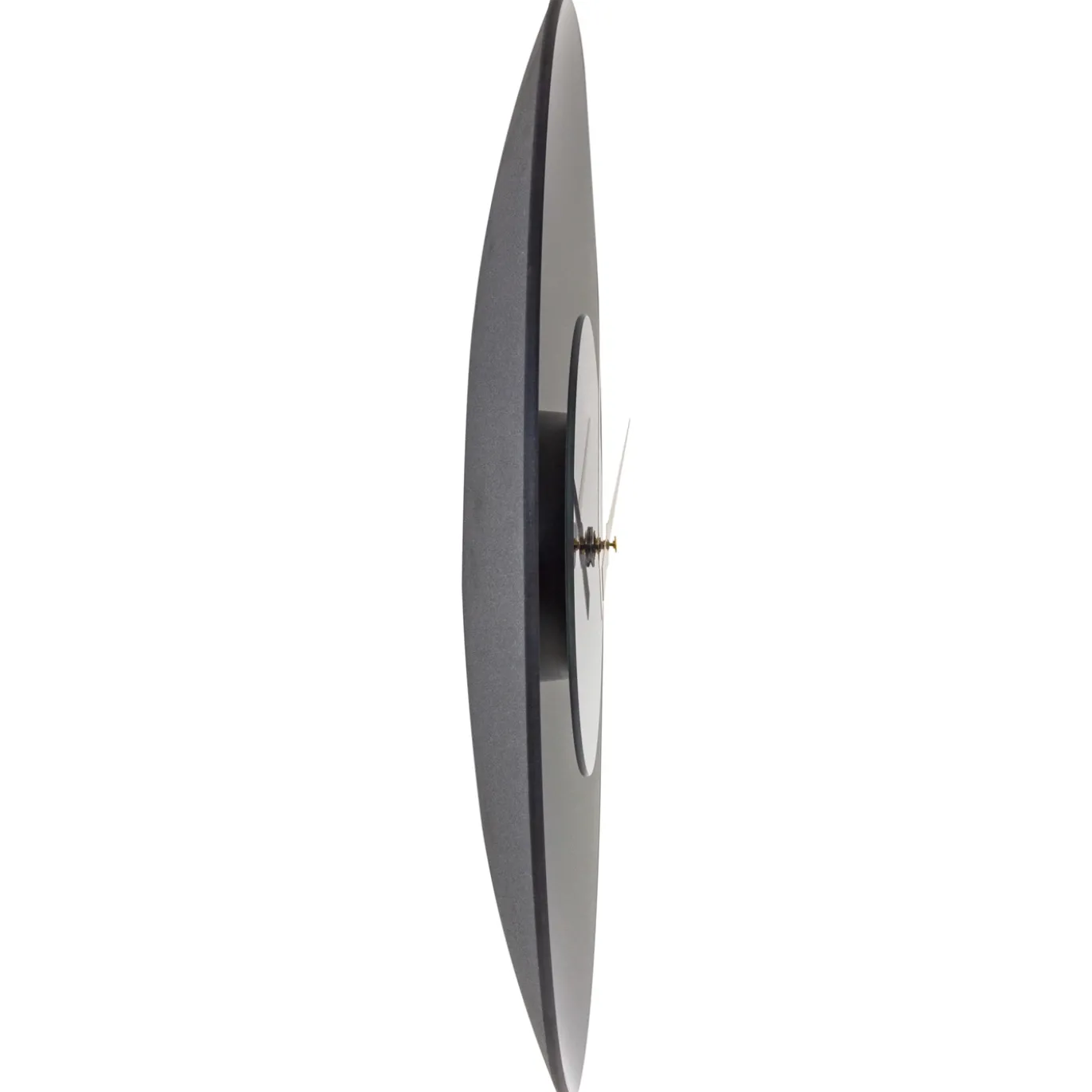 NeXtime Wandklok Float Mat Grijs Glas Ø40cm