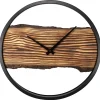 NeXtime Wandklok Forest Hout/Metaal Bruin Ø45cm