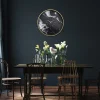 NeXtime Wandklok Marble Duo Goud/Zwart Ø48cm