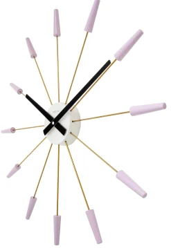 NeXtime Wandklok Plug Inn Metaal Lavendel Ø58cm