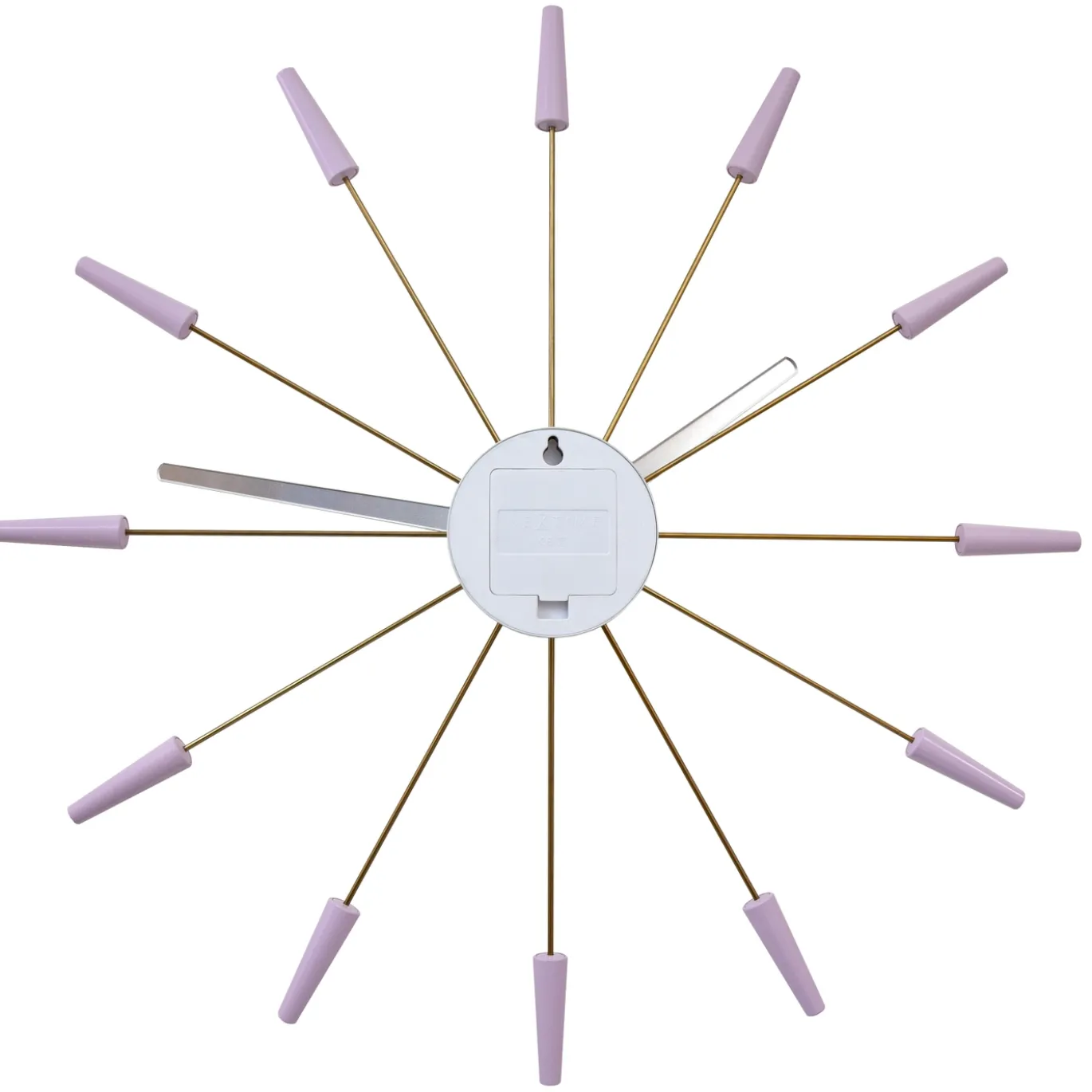 NeXtime Wandklok Plug Inn Metaal Lavendel Ø58cm