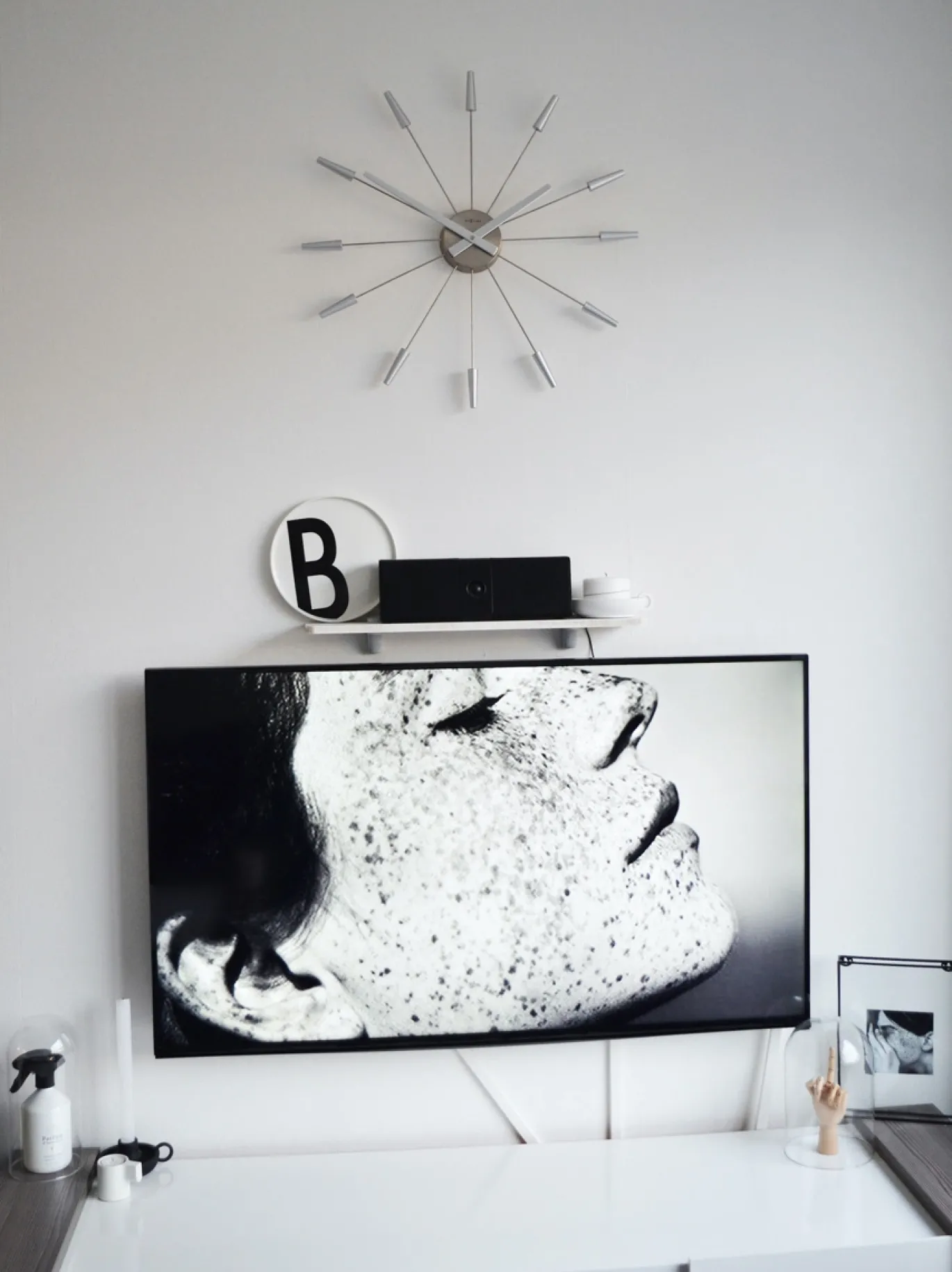 NeXtime Wandklok Plug Inn Staal Zilver Ø58cm