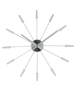 NeXtime Wandklok Plug Inn Staal Zilver Ø58cm
