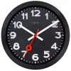 NeXtime Wandklok Station All Black Ø35cm