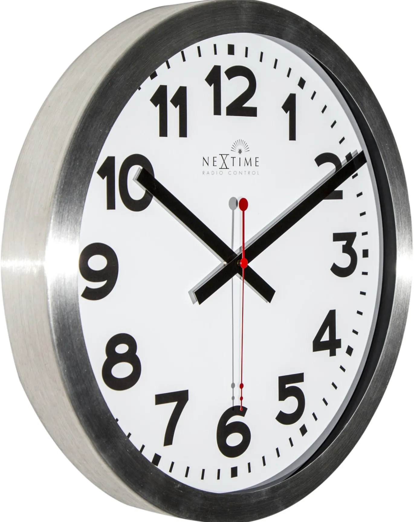 NeXtime Wandklok Station Radio Controlled Numbers Wit Ø35cm