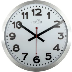 NeXtime Wandklok Station Radio Controlled Numbers Wit Ø35cm