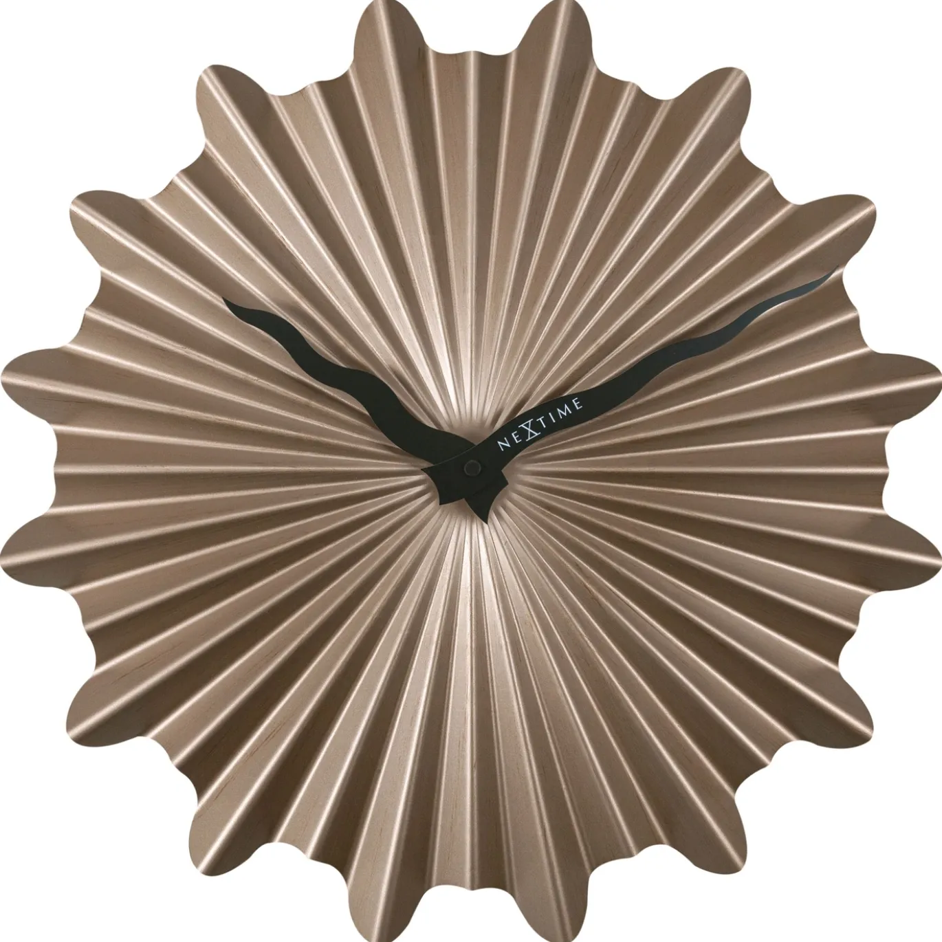 NeXtime Wandklok Sunny Metaal Bruin Ø40cm