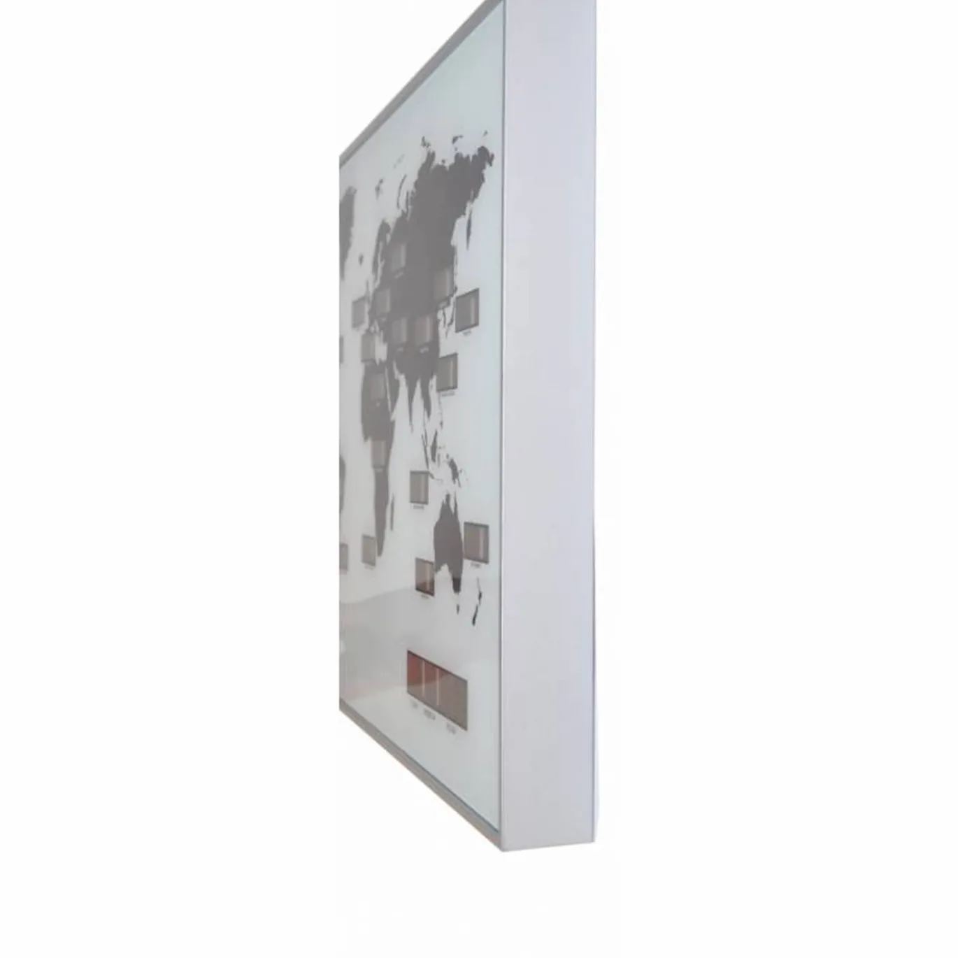 NeXtime Wandklok World Time Digit 55cm