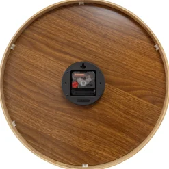 NeXtime Wandklok Yogi Hout/Paars Ø40cm