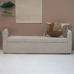 Opbergbank Calvin Beige 150cm - Giga Meubel