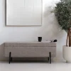 Opbergbank Jari Taupe Bouclé 110cm - Giga Meubel