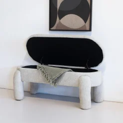 Opbergbank Juul Beige 115cm - Giga Meubel