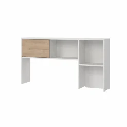 Opzetkast Function Plus met 1 schuifdeur Wit/Hickory - Giga Living