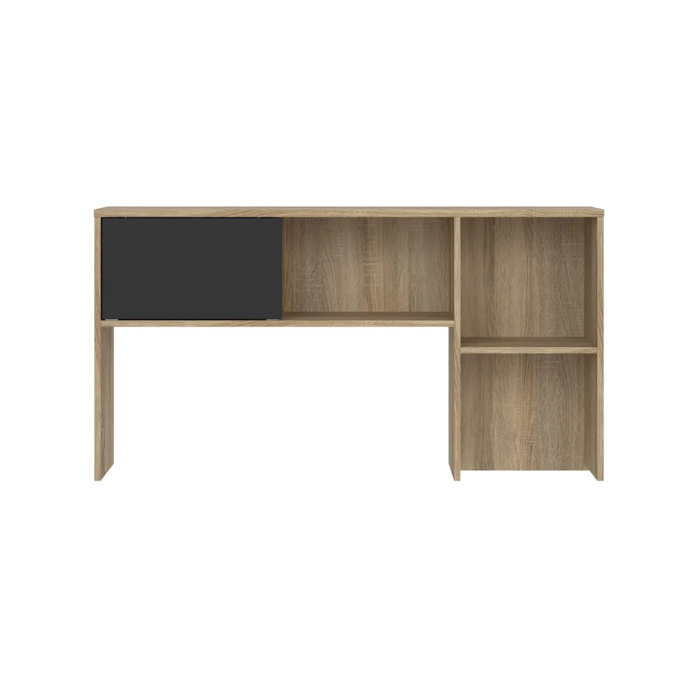 Opzetkast Function Plus met 1 Schuifdeur Eikenlook/Zwart - Giga Living
