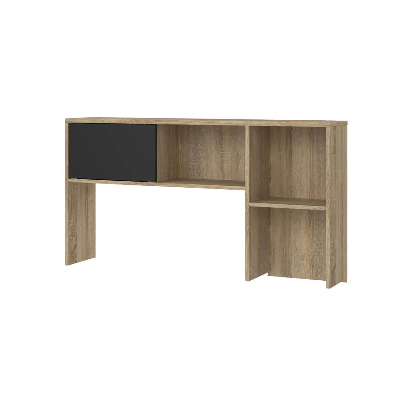 Opzetkast Function Plus met 1 Schuifdeur Eikenlook/Zwart - Giga Living