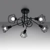 Plafondlamp Artemis 5-Lichts Zwart - Giga Meubel