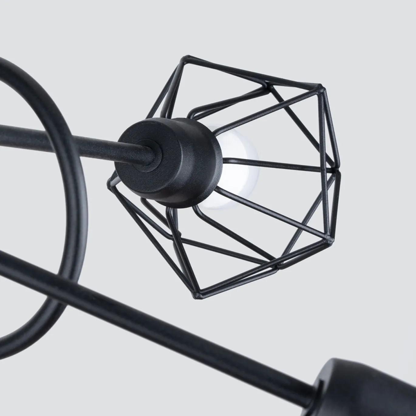 Plafondlamp Artemis 5-Lichts Zwart - Giga Meubel
