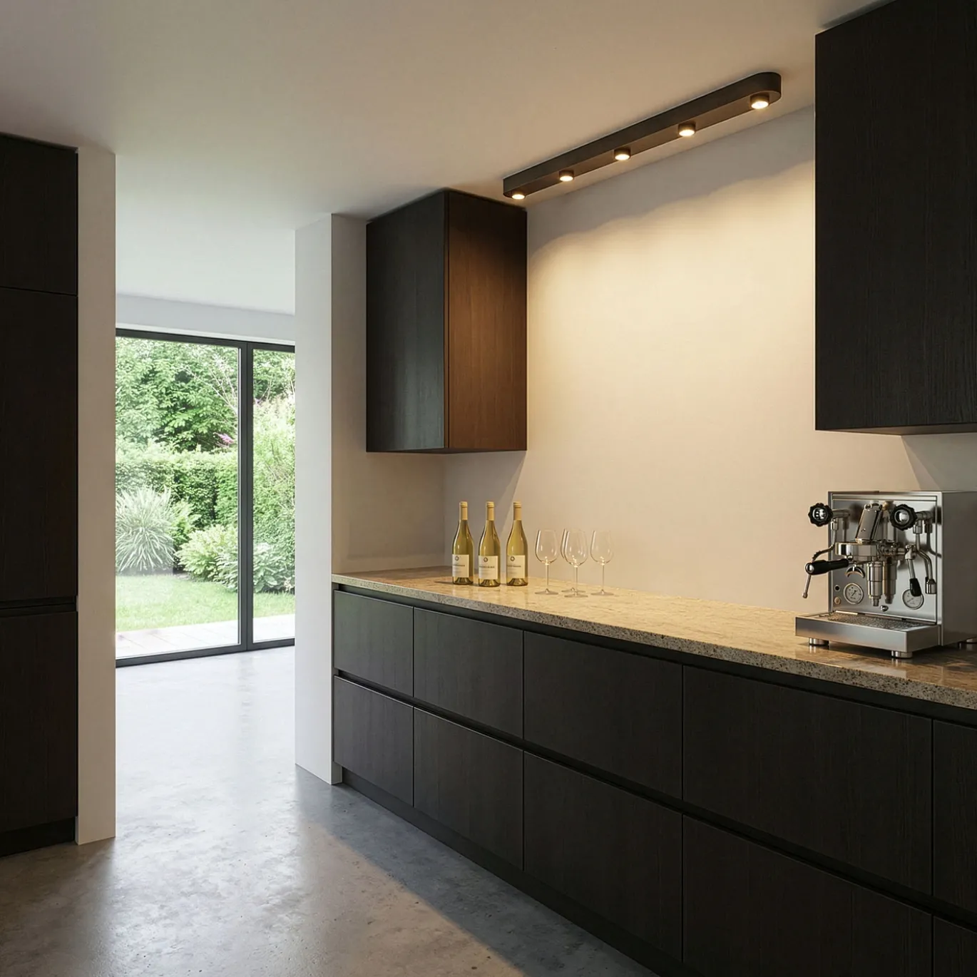 Plafondlamp Bar 5-lichts Sienna Bruin - Giga Meubel