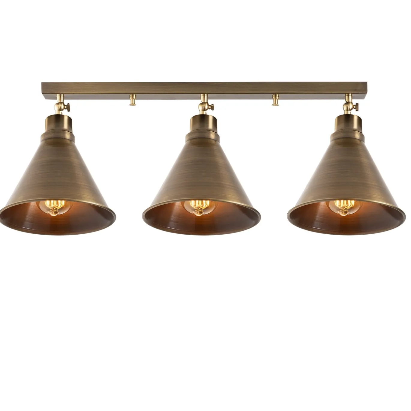 Plafondlamp Berceste 3-Lichts Goud