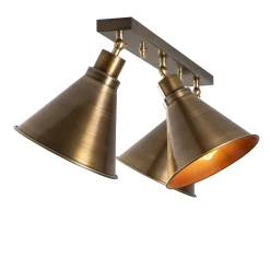 Plafondlamp Berceste 3-Lichts Goud