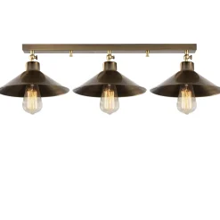 Plafondlamp Berceste Short Koper 3-Lichts