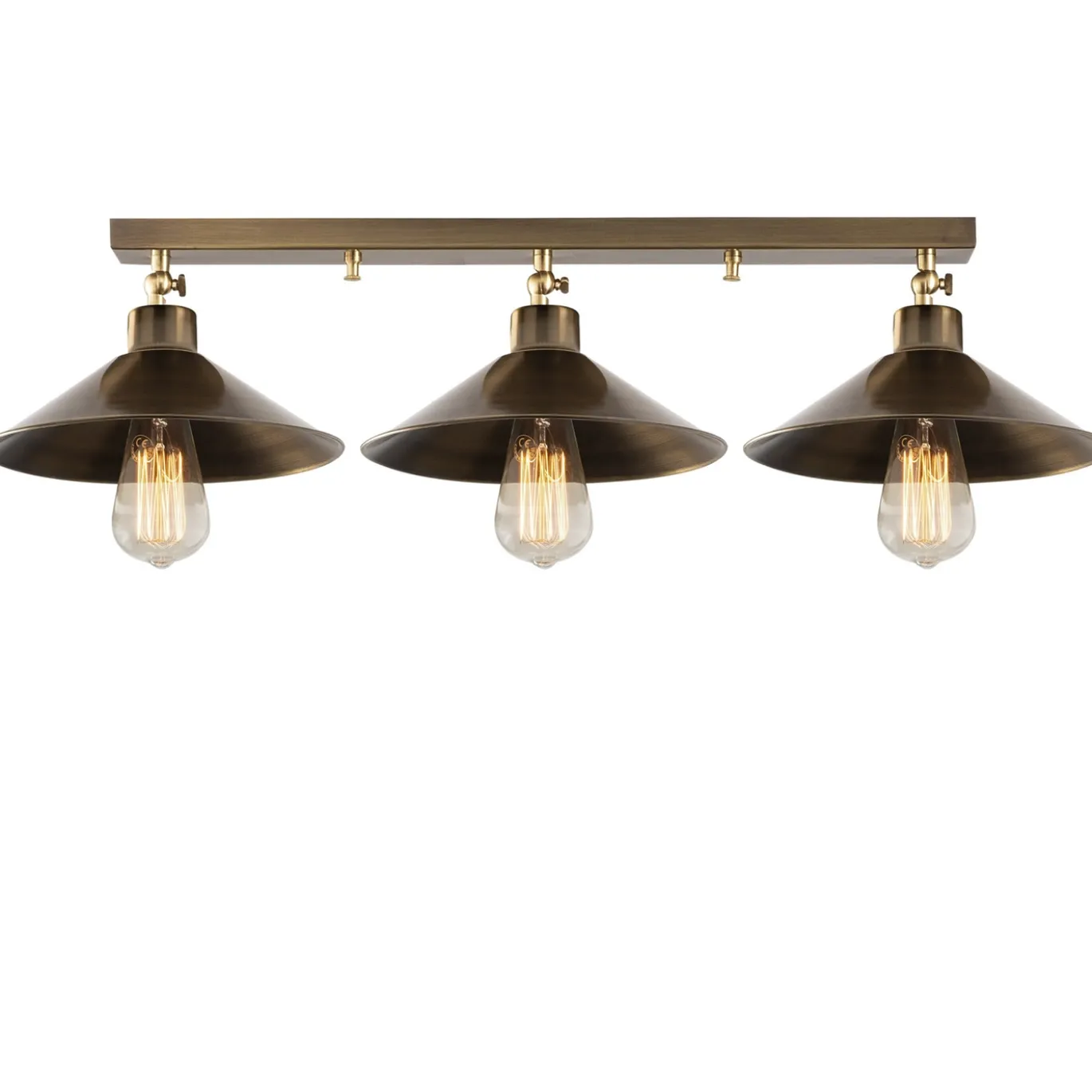 Plafondlamp Berceste Short Koper 3-Lichts