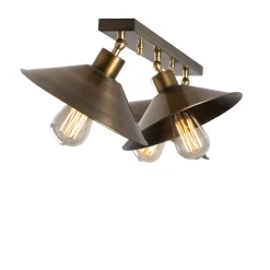 Plafondlamp Berceste Short Koper 3-Lichts