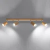 Plafondlamp Berg 4-Lichts Hout Naturel - Giga Meubel