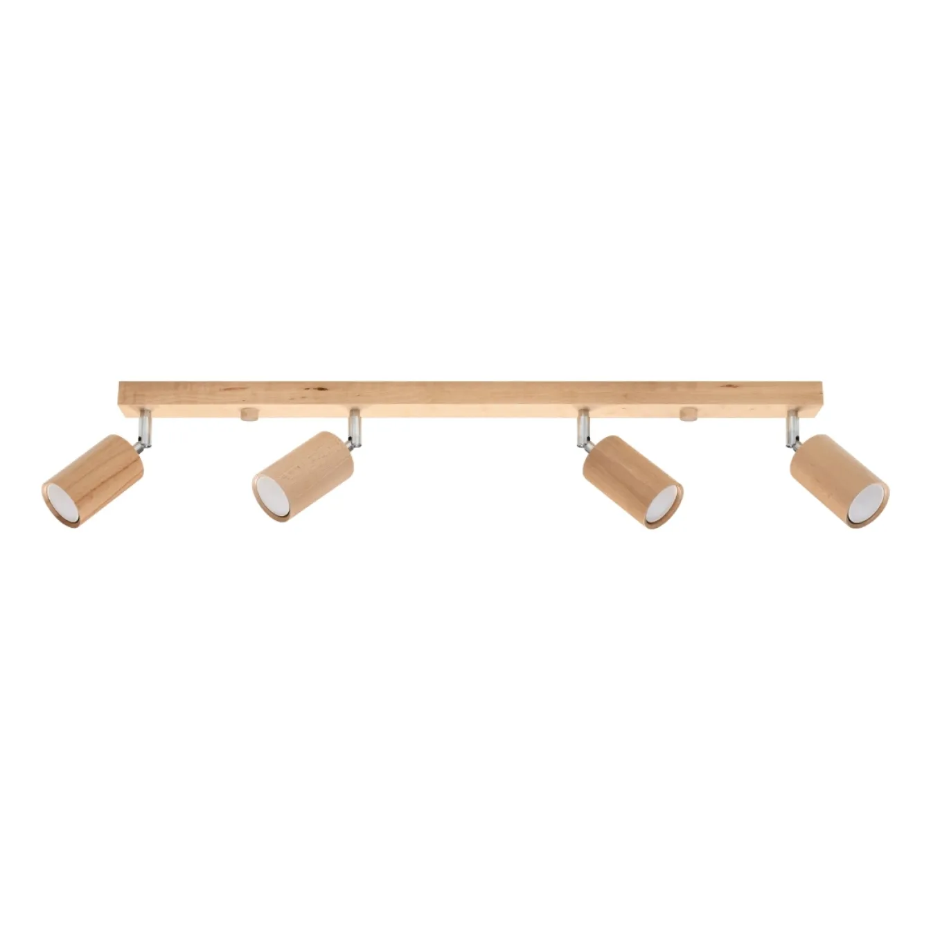 Plafondlamp Berg 4-Lichts Hout Naturel - Giga Meubel