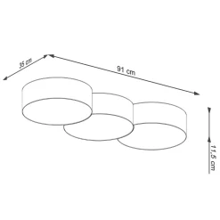 Plafondlamp Circle 3A Wit - Giga Meubel