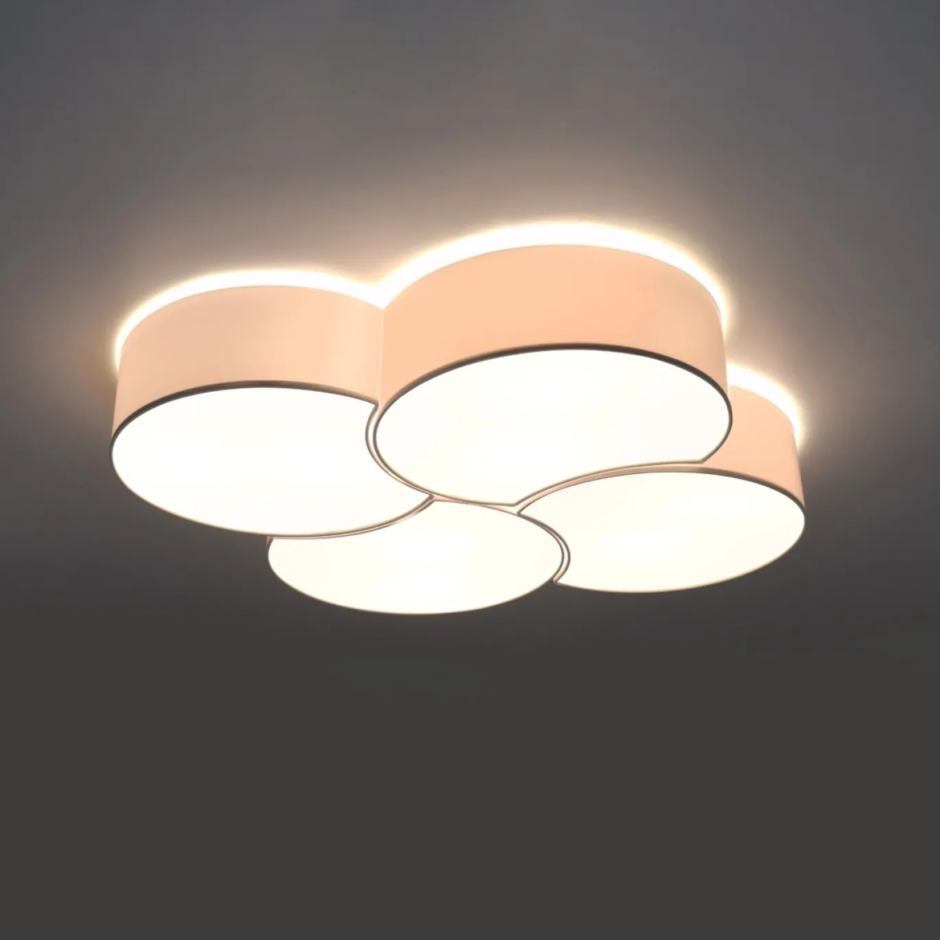 Plafondlamp Circle 4 Wit - Giga Meubel