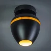 Plafondlamp Claire Zwart/Messing Ø15cm - Giga Meubel