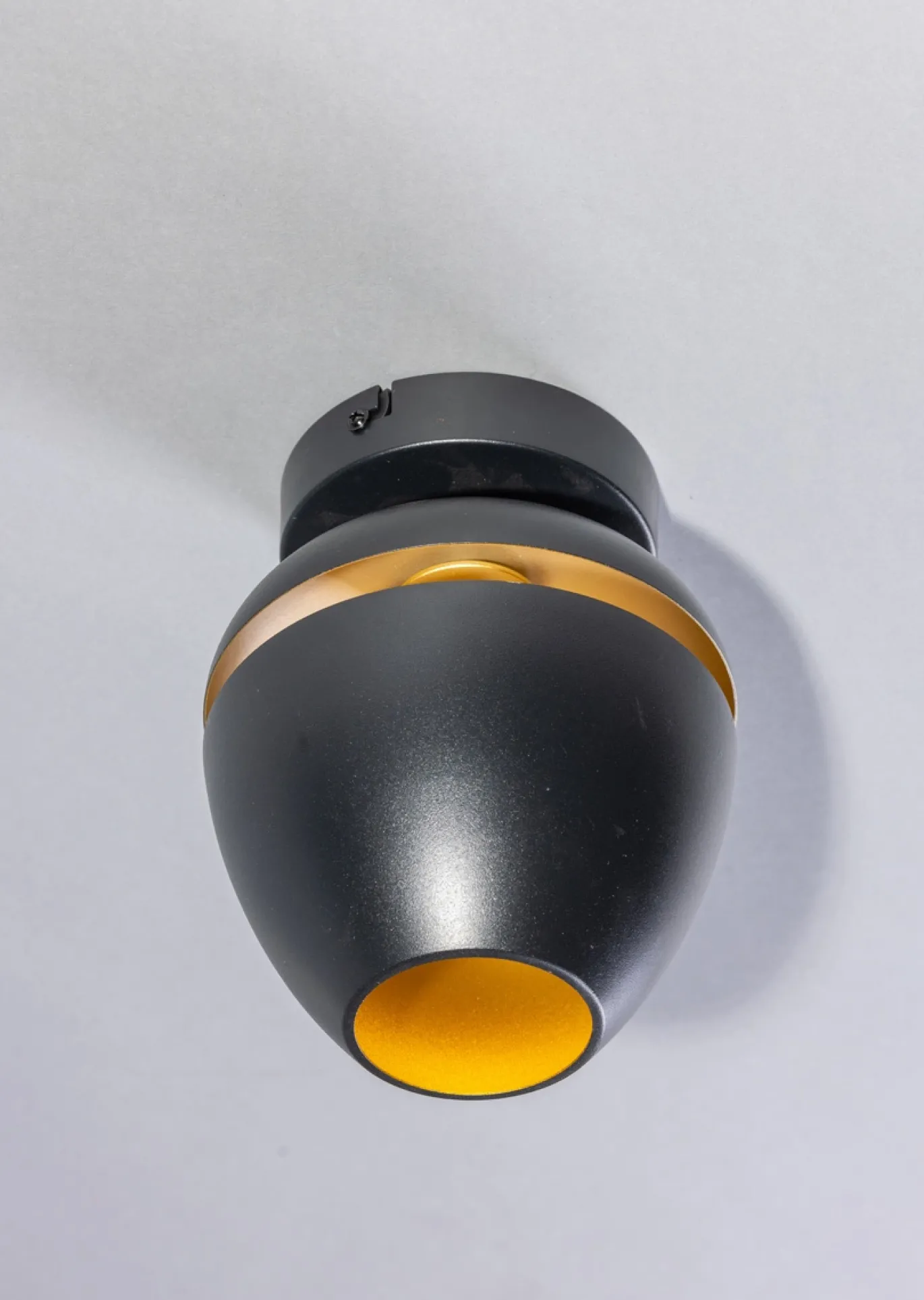 Plafondlamp Claire Zwart/Messing Ø15cm - Giga Meubel