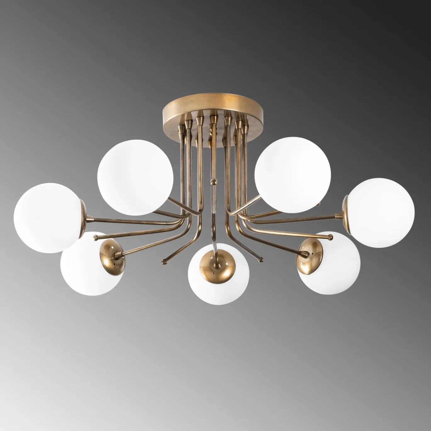 Plafondlamp Daisy Goud 7-Lichts