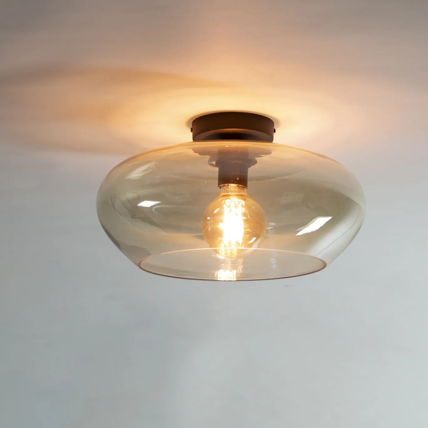 Plafondlamp Elevate Glass Amber - Giga Meubel