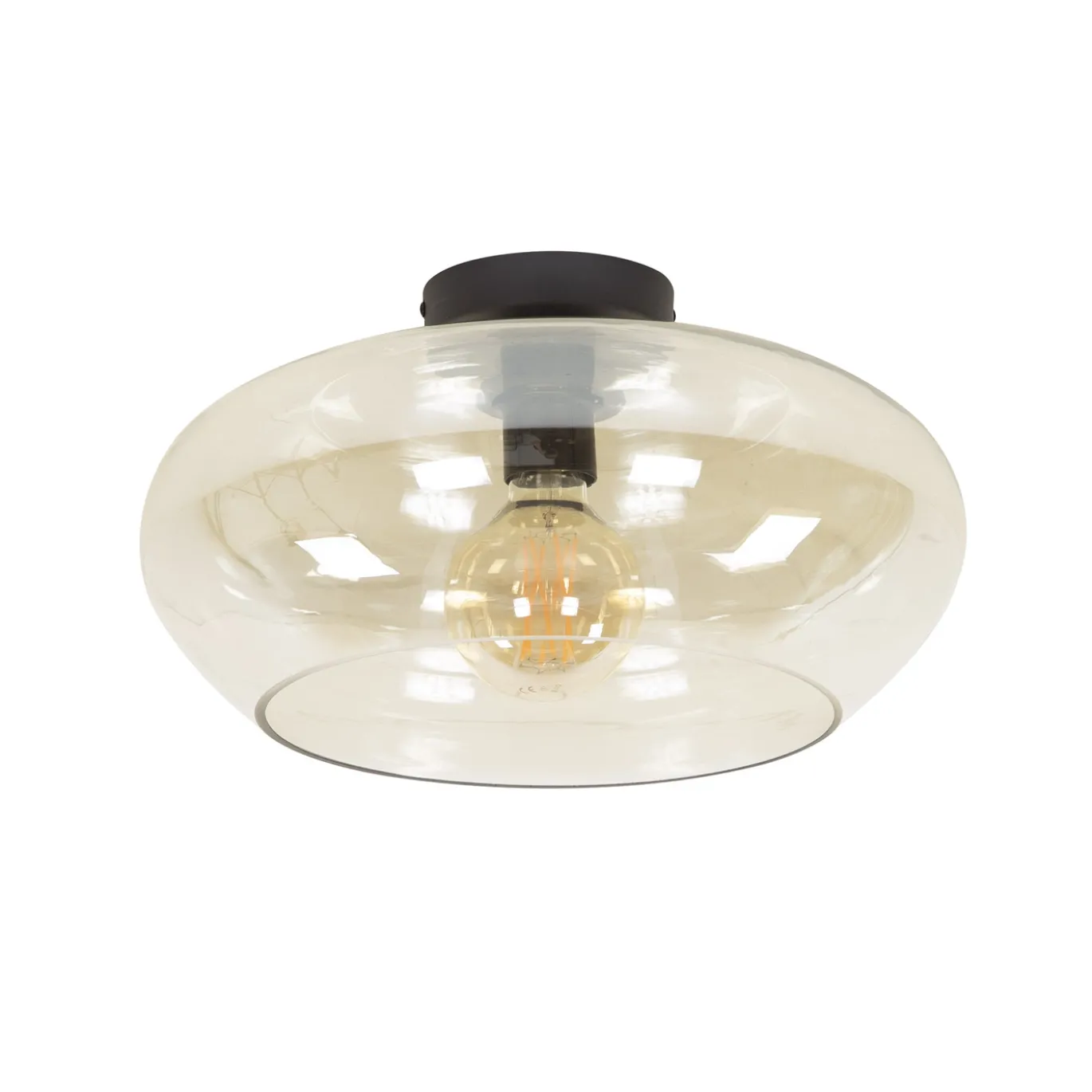 Plafondlamp Elevate Glass Amber - Giga Meubel