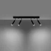 Plafondlamp Eyetech 4-Lichts Zwart - Giga Meubel