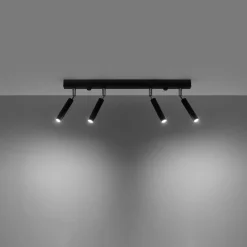 Plafondlamp Eyetech 4-Lichts Zwart - Giga Meubel