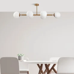 Plafondlamp Fazli Koper 6-Lichts