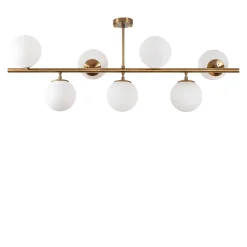 Plafondlamp Fazli Koper 7-Lichts