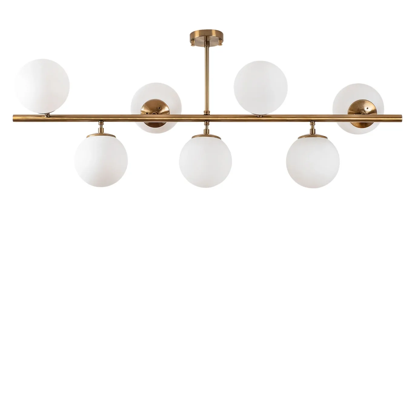 Plafondlamp Fazli Koper 7-Lichts