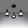 Plafondlamp Fillan 3-Lichts Zwart - Giga Meubel