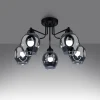 Plafondlamp Fillan 5-Lichts Zwart - Giga Meubel