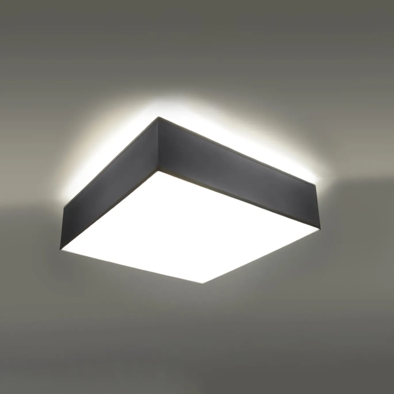 Plafondlamp Horus Vierkant Grijs 35x35cm - Giga Meubel