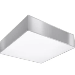 Plafondlamp Horus Vierkant Grijs 35x35cm - Giga Meubel