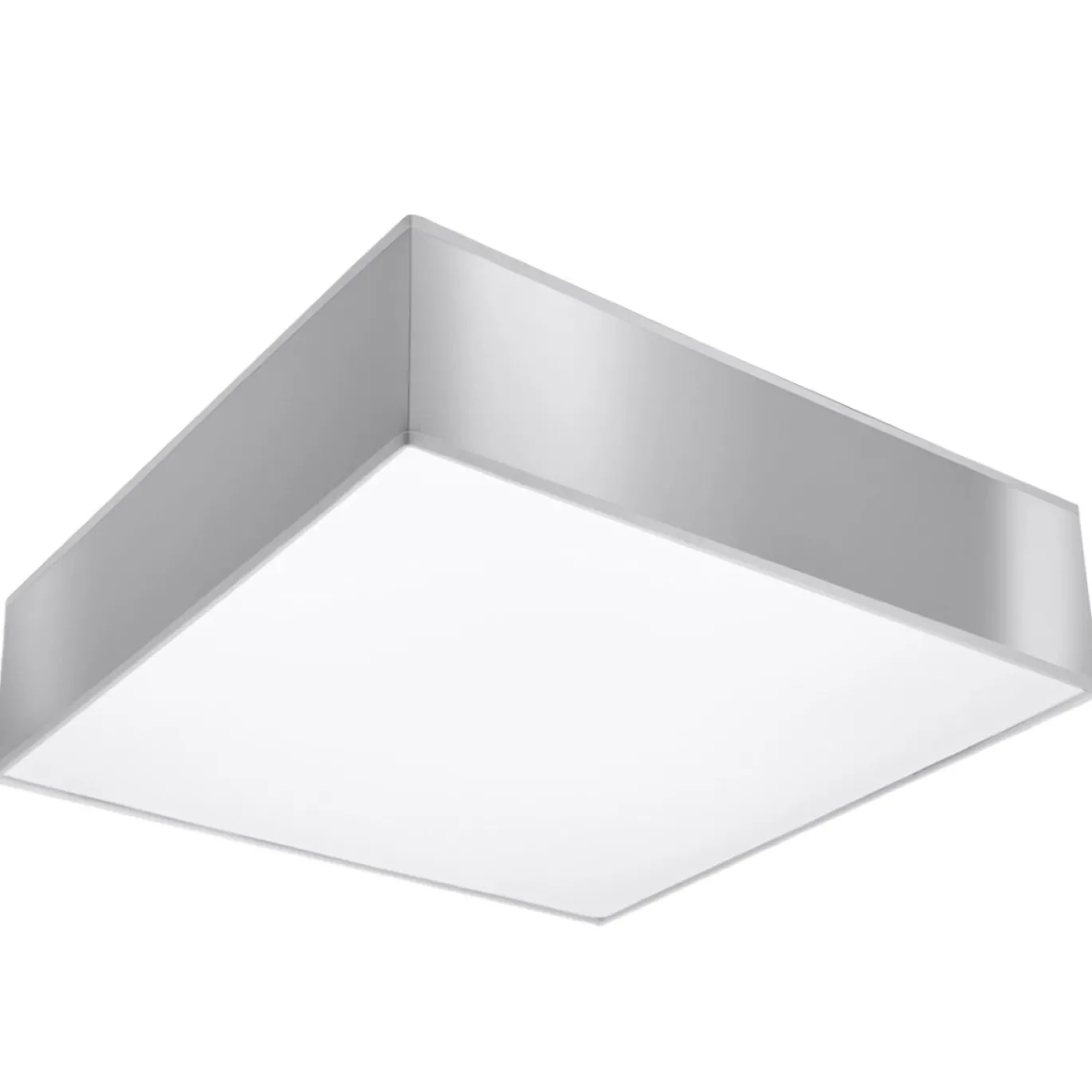 Plafondlamp Horus Vierkant Grijs 35x35cm - Giga Meubel